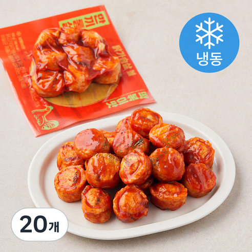 한끼통살 닭가슴살 볼 떡볶이맛 (냉동), 100g, 20개