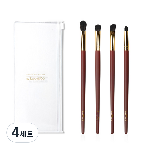 아이섀도우 브러쉬 4종 세트, 와인, 4세트