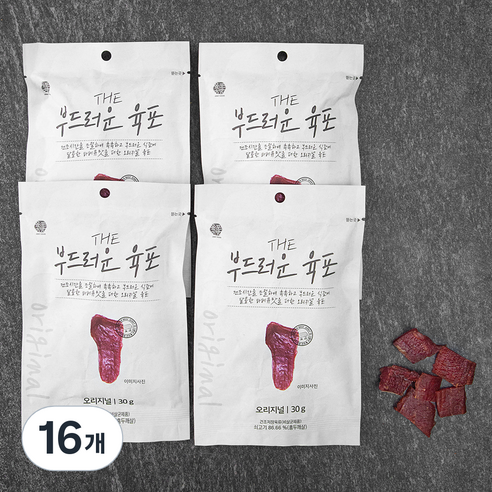 THE 부드러운 육포 오리지널 30g, 16개