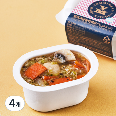 얌이밀 닭표고양송이볶음, 100g, 4개