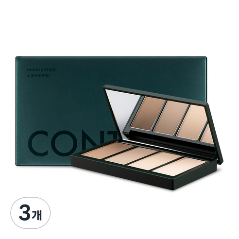 메리쏘드 컨투어 팔레트 15.5g, 혼합색상, 3개