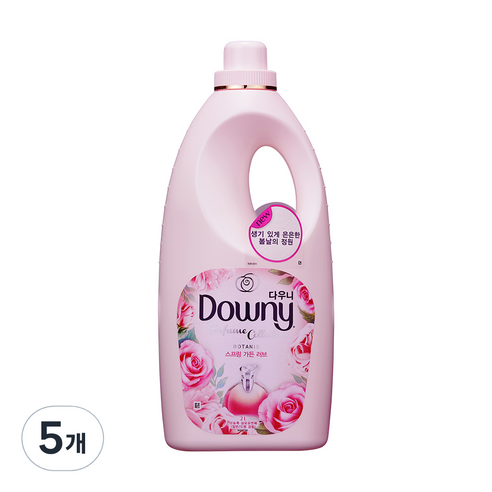 다우니 보타니스 섬유유연제 스프링가든러브 향, 2L, 5개