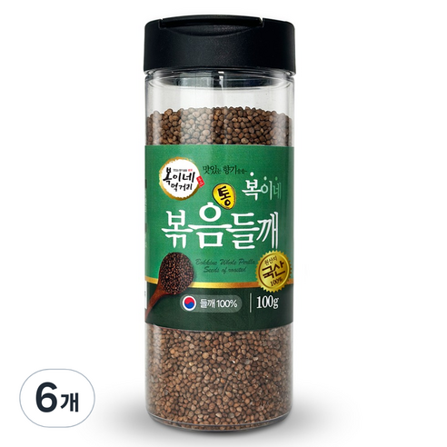 복이네먹거리 국산 볶음 통들깨, 100g, 6개
