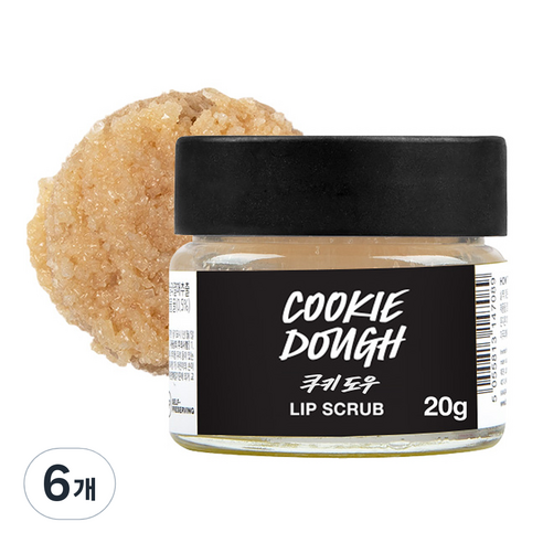 러쉬 립 스크럽 20g, 쿠키 도우, 6개