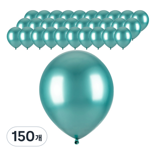 파티팡 크롬벌룬 라운드 30cm, 민트그린, 150개