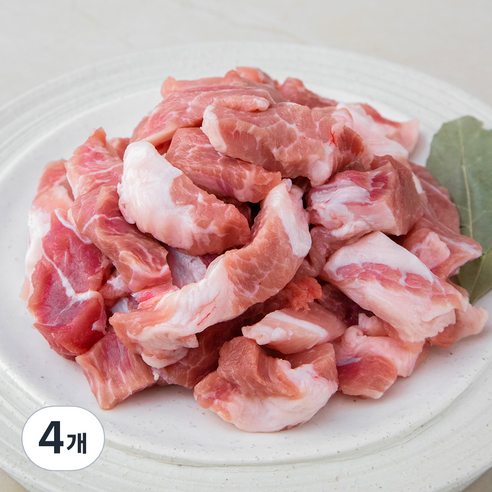 곰곰 한돈 앞다리살 찌개용 (냉장), 500g, 4개
