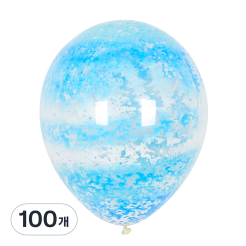 셈퍼텍스 그래피티 풍선 30cm, 스카이, 100개