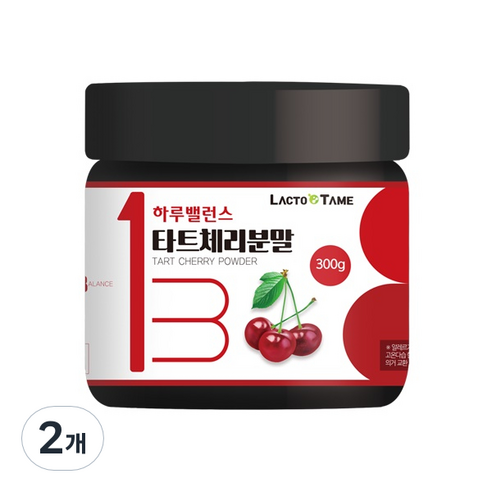 락토테미 하루밸런스 타트체리분말, 300g, 2개