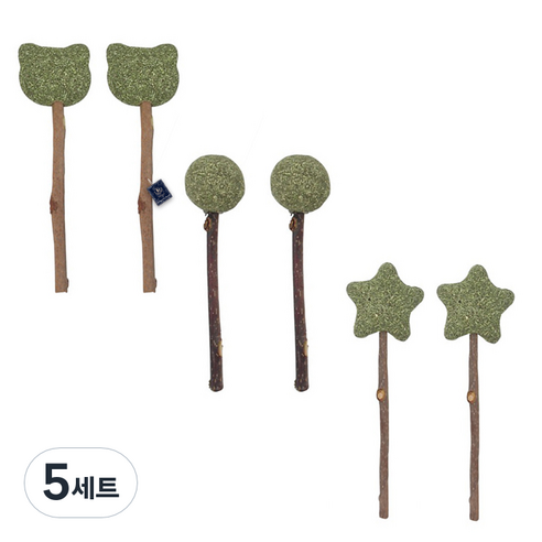 딩동펫 고양이 마따따비 사탕스틱 3종 x 2p 세트, 5세트, 3g, 캣닢