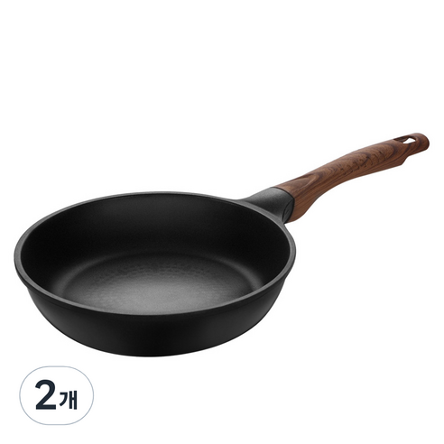 키친플라워 인덕션 쿠킨 IH 블랙우드펄 후라이팬, 2개