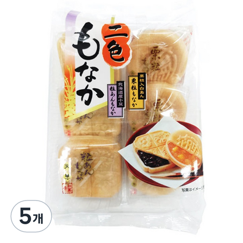 텐케 두가지맛 모나카 과자, 5개, 175g