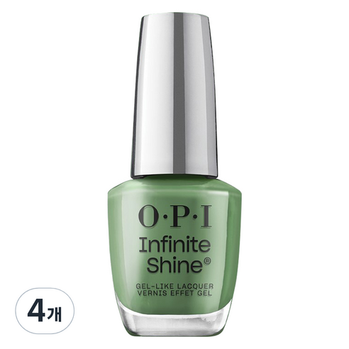 오피아이 인피니트 샤인 젤 라이크 매니큐어, ISL 123 Happily Evergreen After, 15ml, 4개