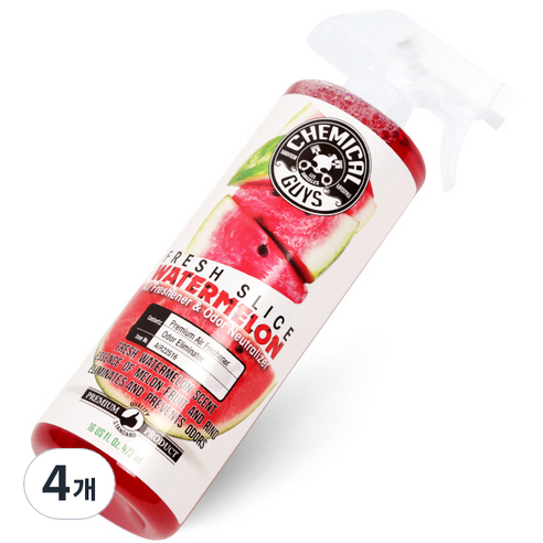 케미컬가이 차량용 워터 멜론 센트 탈취제, 4개, 1개입, 473ml