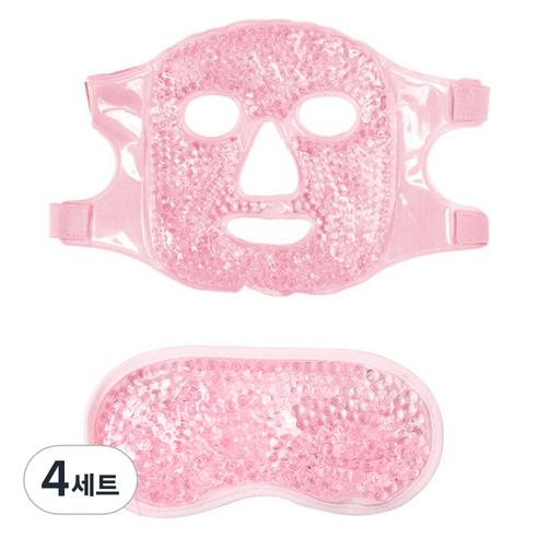 탑피아 시원한 쿨 안대 핑크 세트, 4세트