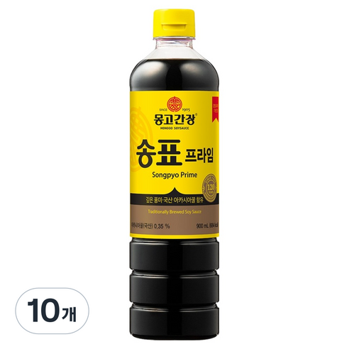 송표 프라임 양조간장, 900ml, 10개