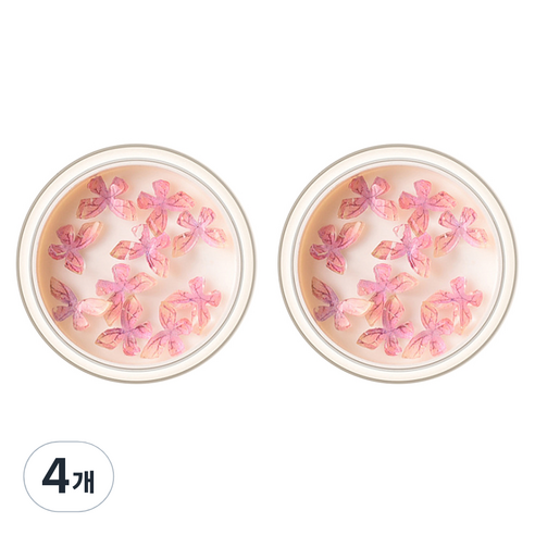 마켓A 나비 쥬얼리 네일아트 파츠, 4개, 03라이트핑크