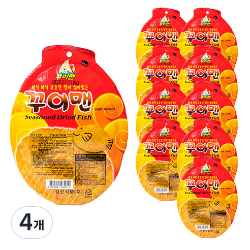 꾸이맨 어포스낵 23g×10개, 23g, 40개