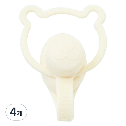 베베2781 유아용 이유식 파우치 흘림방지 토퍼, 100ml, 4개, C 1 베이지