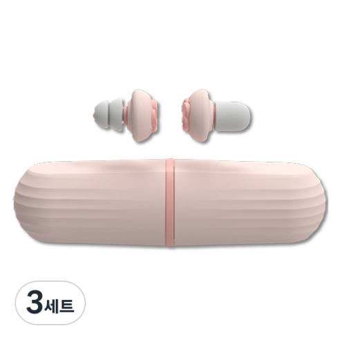 스카위즈 아이디어폼 꽃잎 이어플러그 세트 연핑크, 3세트