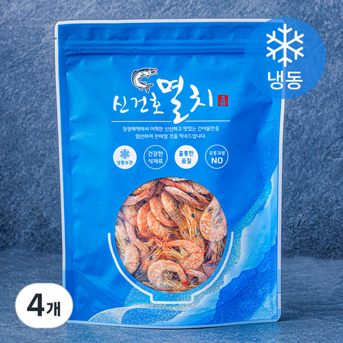 신건호멸치 서해안 건새우 볶음 / 안주 / 국물용 (냉동), 150g, 4개, 1개입