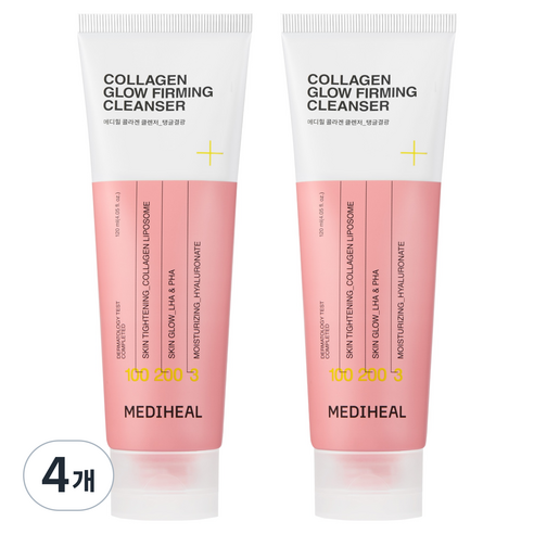 메디힐 콜라겐 탱글결광 클렌징 폼, 4개, 120ml