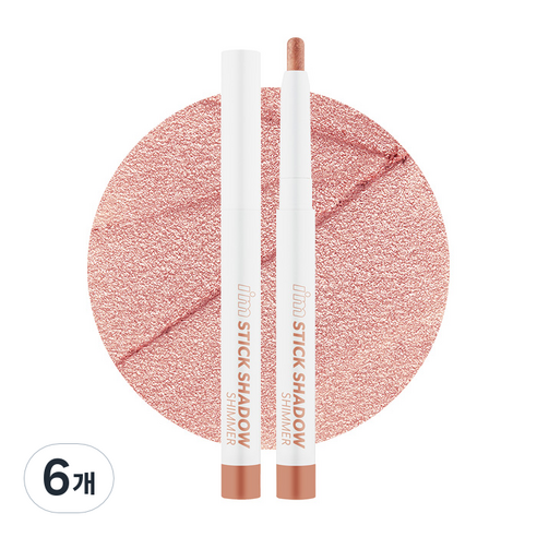 아임미미 아임스틱섀도시머 0.9g, 003 핑크참, 6개