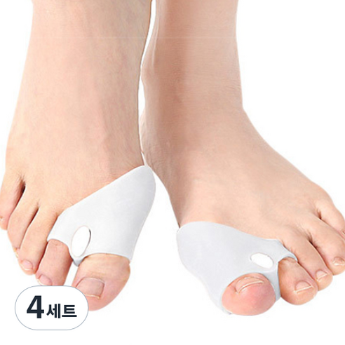 나음다름 엄지발가락 보호대 좌우세트 화이트, 4세트