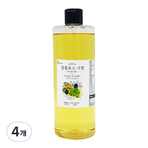 허니트리 키토 알룰로스 시럽, 650g, 4개