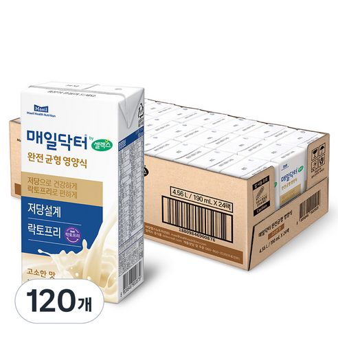 매일닥터 by셀렉스 완전균형영양식 고소한 맛, 190ml, 120개