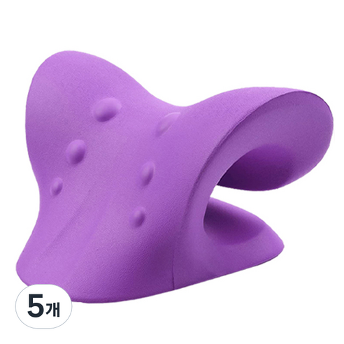 일상나눔 넥 스트레칭 베개, 퍼플, 5개