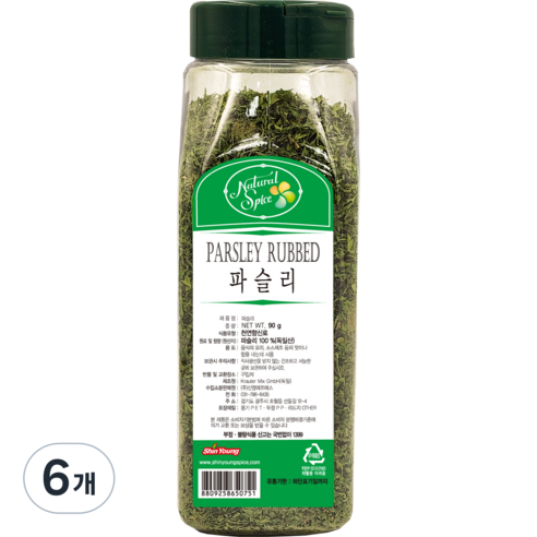 내츄럴스파이스 파슬리 90g, 6개