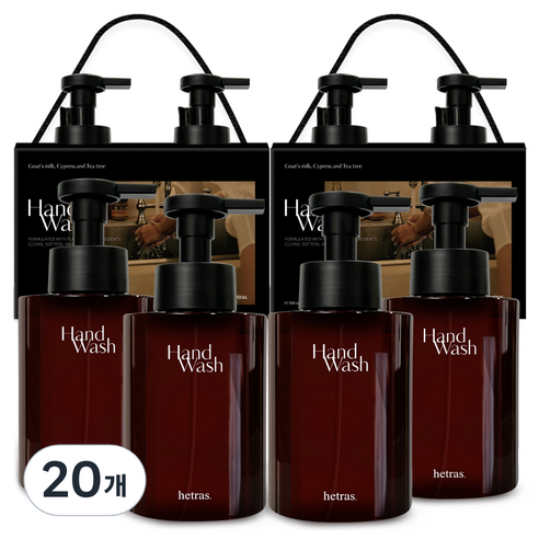헤트라스 산양유 퍼퓸 버블 핸드워시 밤쉘, 515ml, 20개