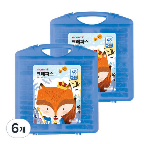 모니주 가방 크레파스 블루, 48색, 6개
