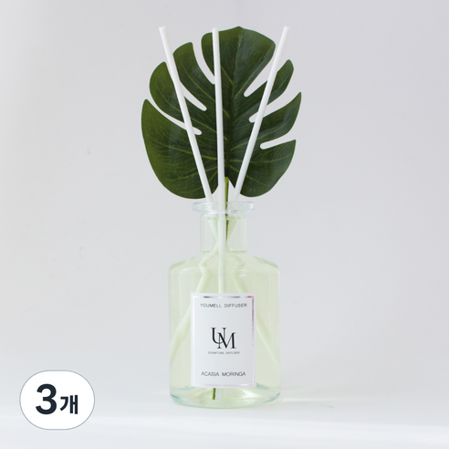 유멜 시그니처 디퓨저 200ml, 아카시아모링가, 3개