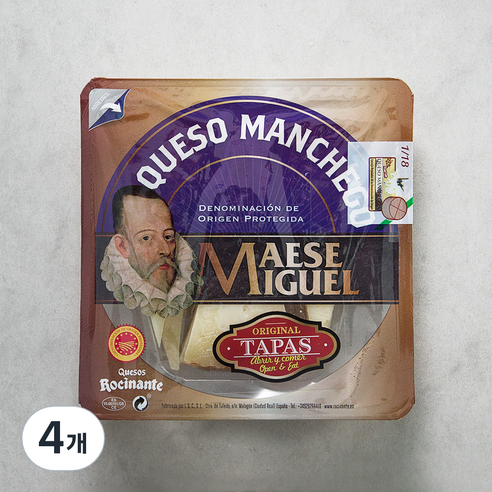 퀘소로시난테 Maese Miguel 만체고 치즈, 100g, 4개