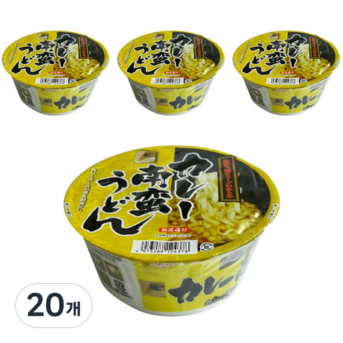 멘노스나오시 카레우동 컵면, 81g, 20개