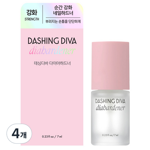 데싱디바 케어 다이아하드너, 7ml, 4개