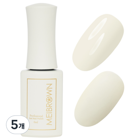 메이브라운 컬러 젤 6ml, M63 아이보리, 5개