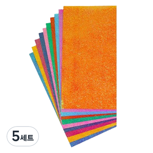 미소로운 이벤트 펄 종이접기 컬러 믹스 7 x 14 cm 50p 세트, 5세트, 10색