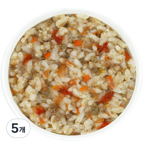 짱죽 유아용 실온 이유식 완료기 아기밥, 혼합맛(비프/토마토), 160g, 5개