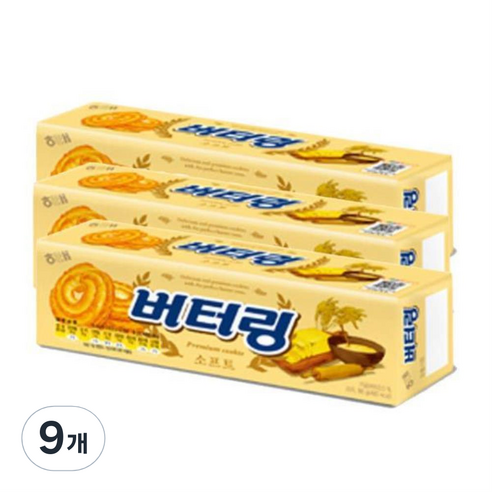 버터링 소프트 과자쿠키, 9개, 86g