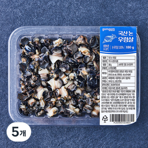 곰곰 국산 논 우렁살, 180g, 5개