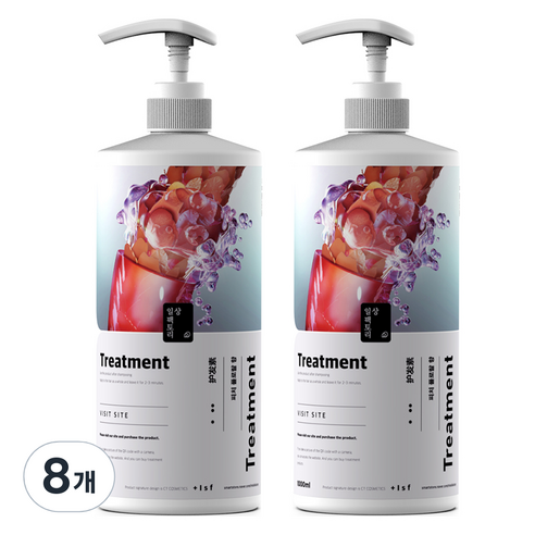 일상팩토리 대용량 단백질 헤어팩 트리트먼트, 1L, 8개