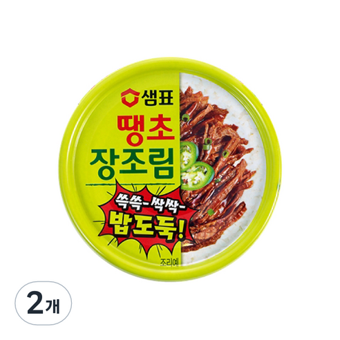 샘표 땡초 장조림 통조림, 90g, 2개