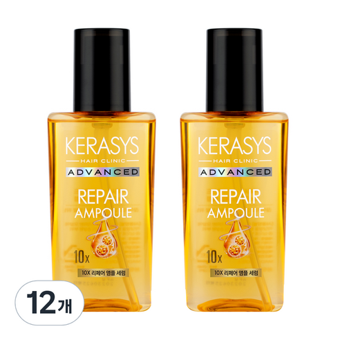 케라시스 어드밴스드 10X 리페어 헤어 앰플 세럼, 80ml, 12개