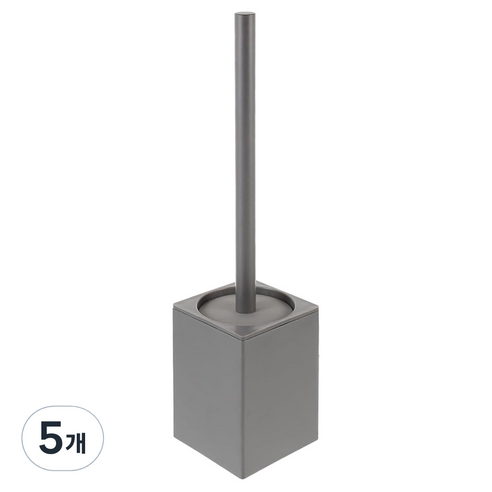 모나코올리브 무타공 호텔식 알루미늄 변기 청소솔, 그레이, 5개