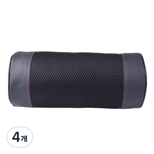 평화자동차 차량용 메쉬 목쿠션, 블랙, 4개