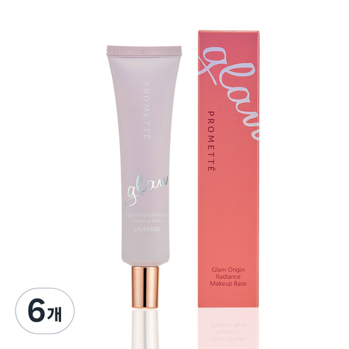 프롬에떼 글램 오리진 래디언스 메이크업베이스 30g, 라벤더, 6개