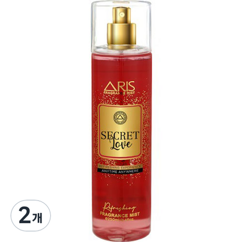 아리스 향수 바디 미스트 시크릿러브, 250ml, 2개