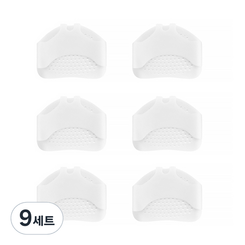 마켓A 발 앞꿈치보호 실리콘패드 2p 세트 화이트, 9세트